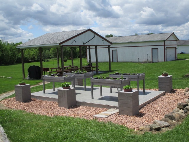 Aunt Joyce's raised herb garden beds